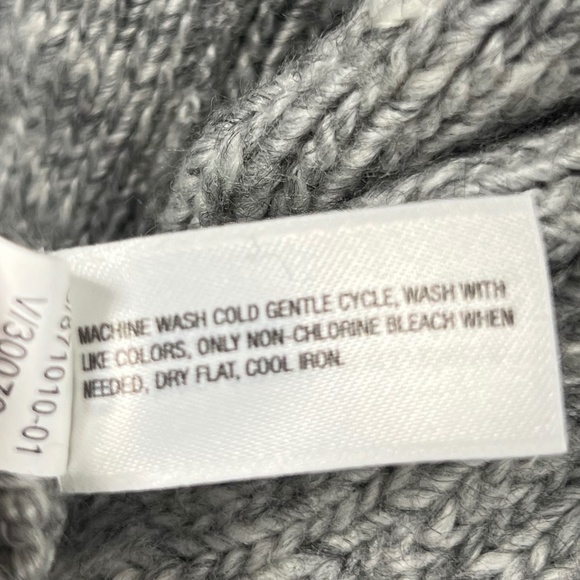 Gap Wool Alpaca Blend Moto Asymmetrical Zip Grandpacore Cardigan Gray Size M NWT - Picture 8 of 9